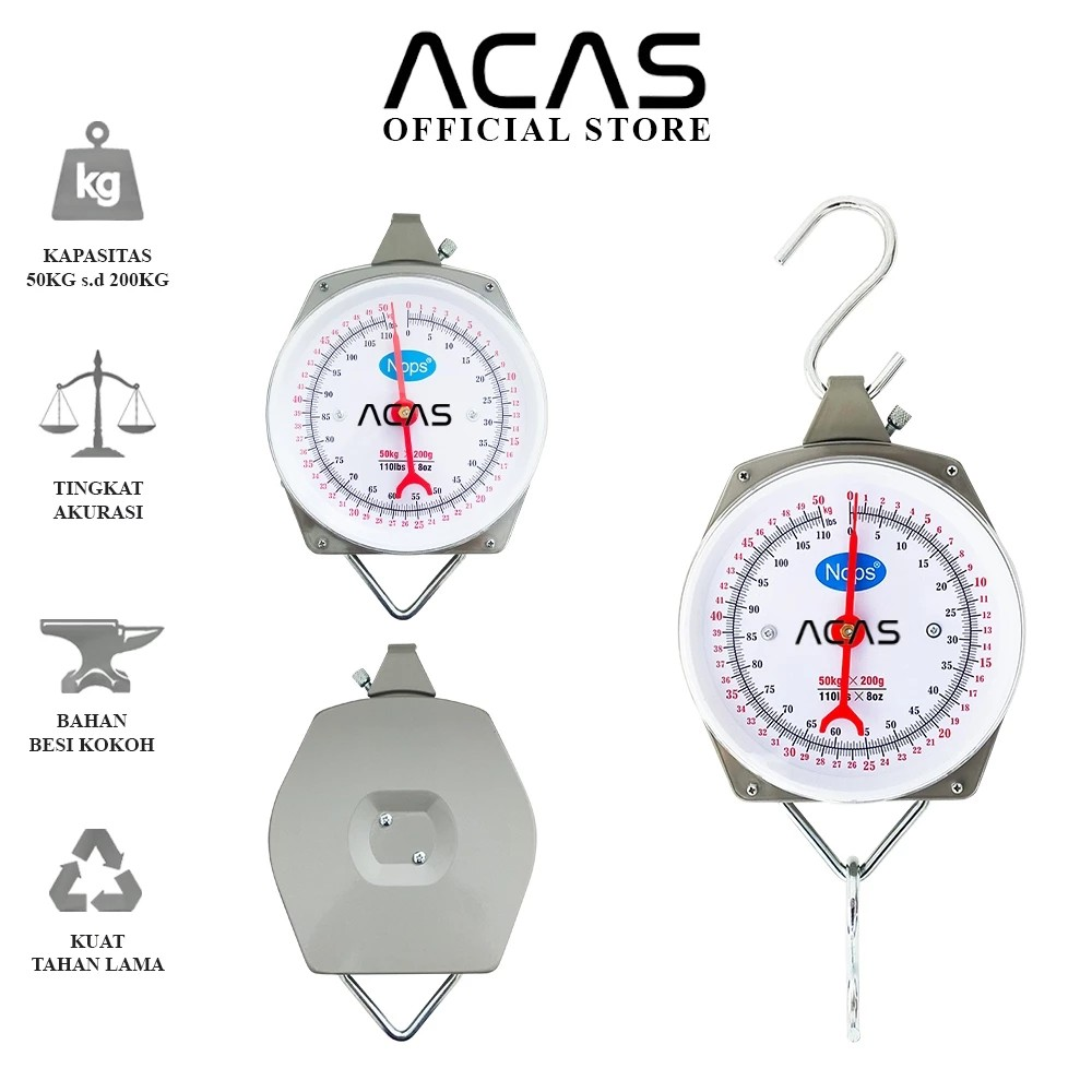 ACAS Manual Hanging Scale 200 kg 2