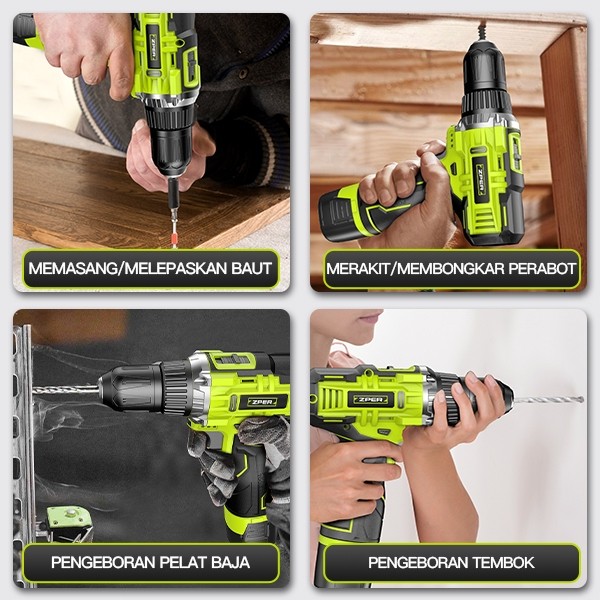  ZPER Tool Kit Bor Listrik 108 PCS ZP027