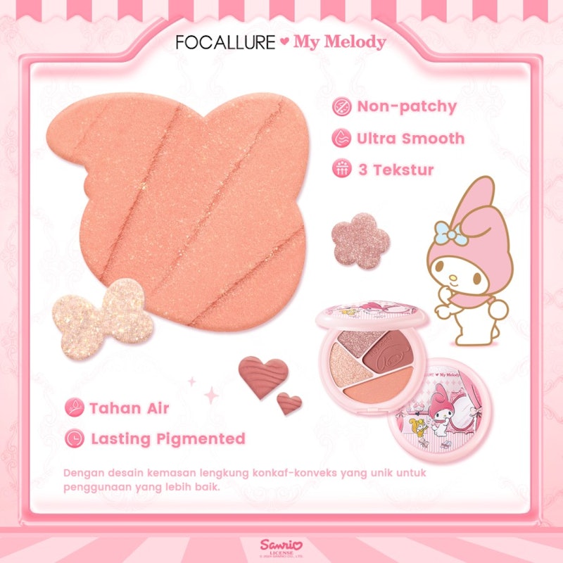FOCALLURE X Sanrio Eyeshadow Palette 3