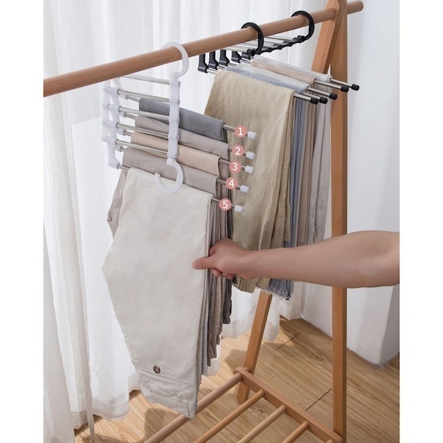 Gantungan Celana Jilbab Multifungsi Hanger 5 in 1