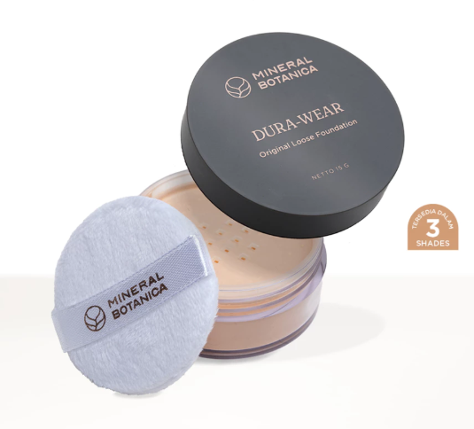 Mica Jaya Pratama Mineral Botanica Dura-Wear Original Loose Foundation Natural