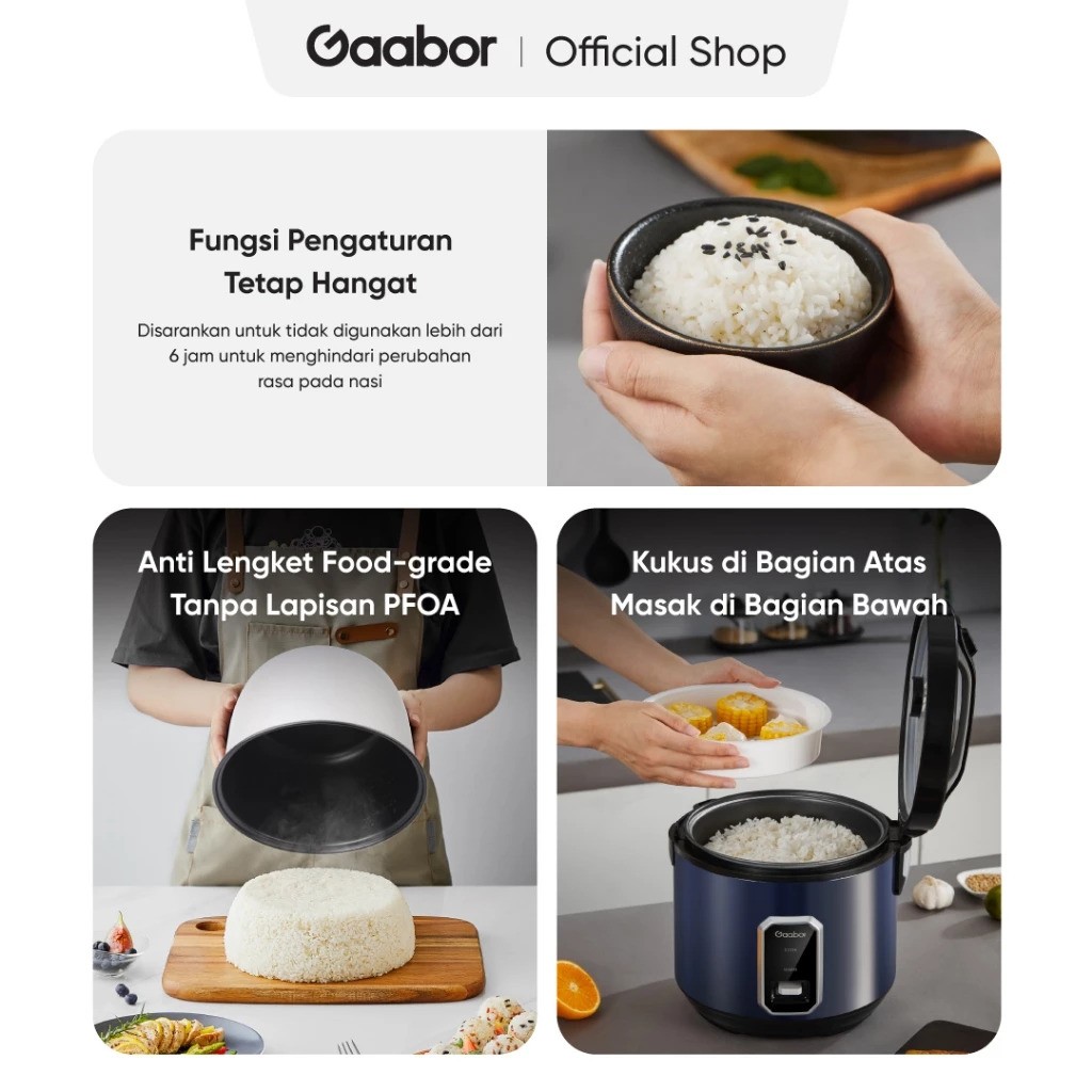 Gaabor Rice Cooker RC50M-BE01A