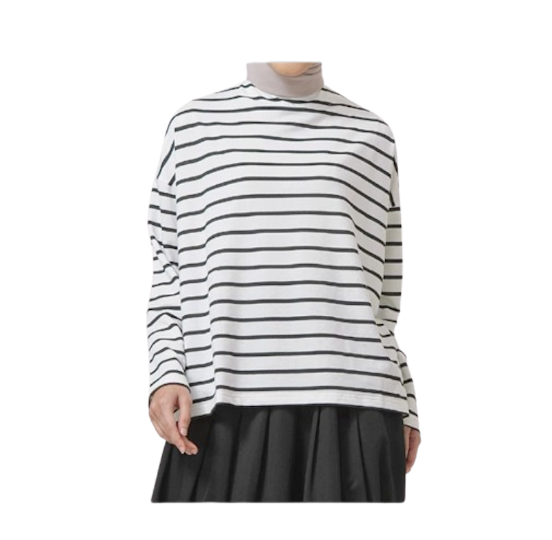 HijabChic Ulyani Stripe Tops 1