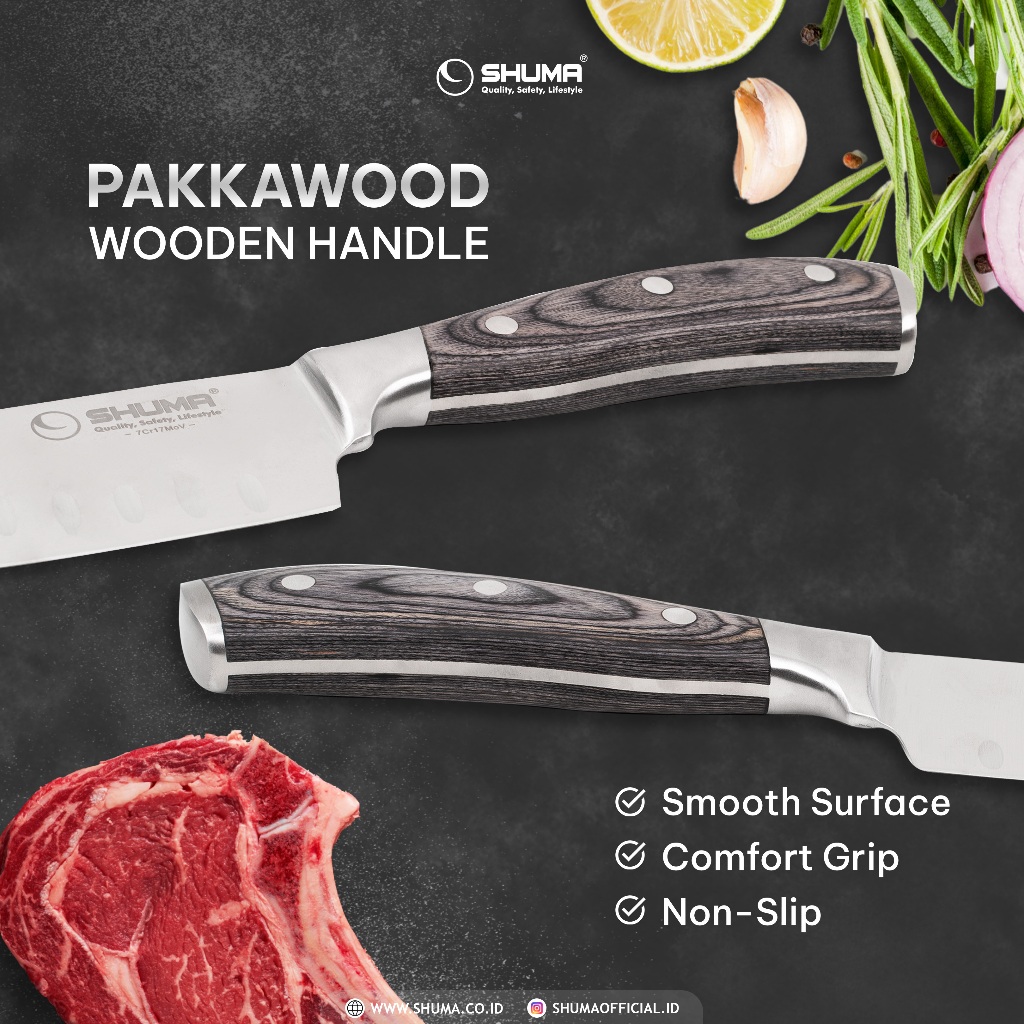 Shuma Indonesia Shuma Ananta Santoku Knife