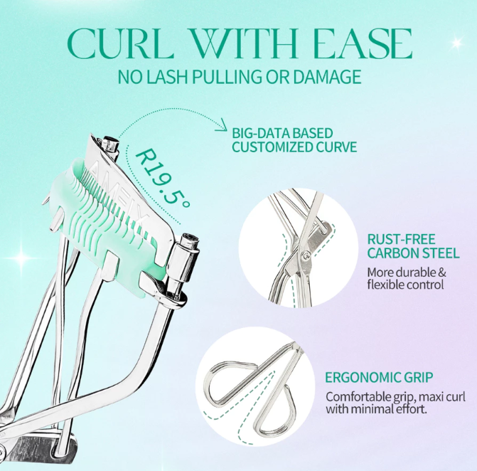 HEBE Beauty Style Glamfix Glam My Lash Curler Comb-In