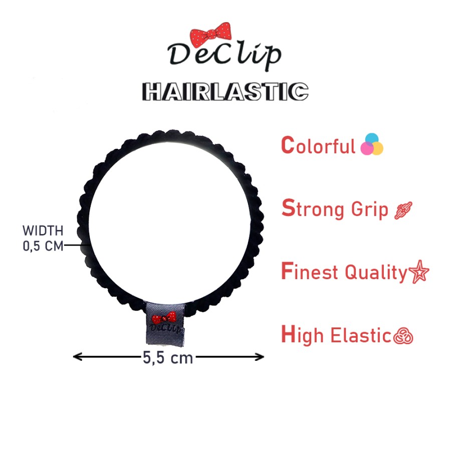 Sumber Bintang Perkasa DeClip Hairlastic Black