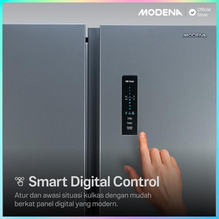 MODENA Indonesia MODENA Refrigerator Side by Side  RF 4671 SADS