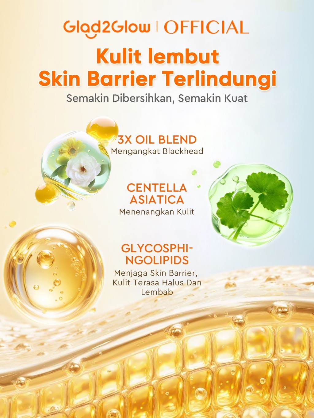 Suntone Wisdom Indonesia Glad2Glow Madagascar Centella Light Cleansing Oil