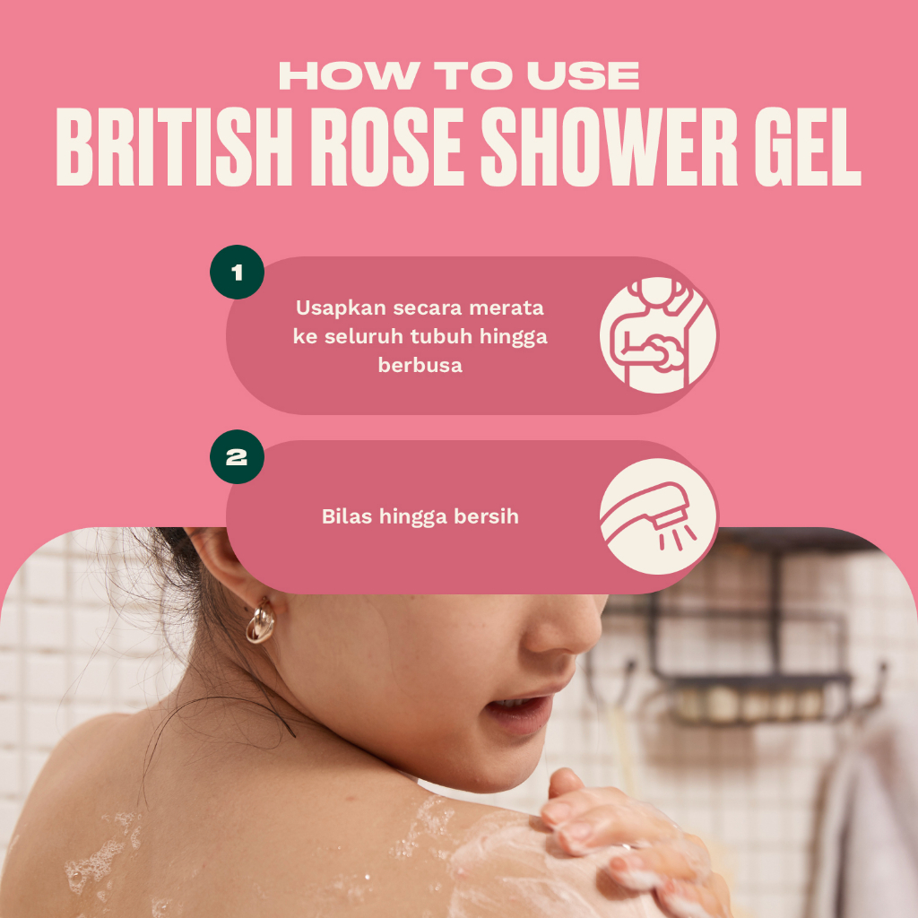 British Rose Shower Gel 4