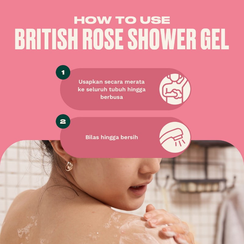 British Rose Shower Gel 4