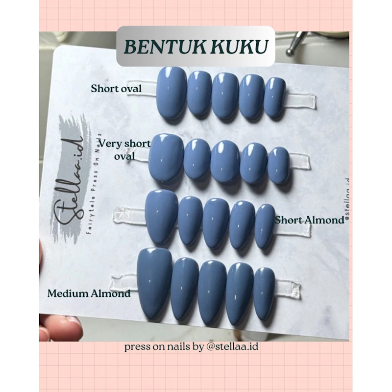 Stellaa.id Marissa Press On Nail Cateye Tearose 2