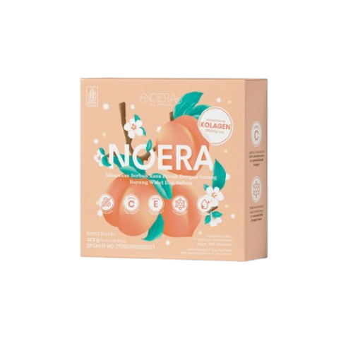 Noera Minuman Serbuk Rasa Peach dengan Kolagen