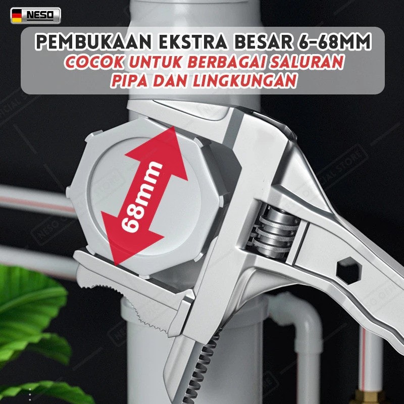 NESO JERMAN Adjustable Wrench 8 inch 2