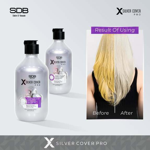 SDB X Silver Cover Pro Professional Shampoo 4