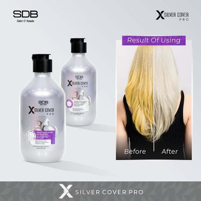 SDB X Silver Cover Pro Professional Shampoo 4