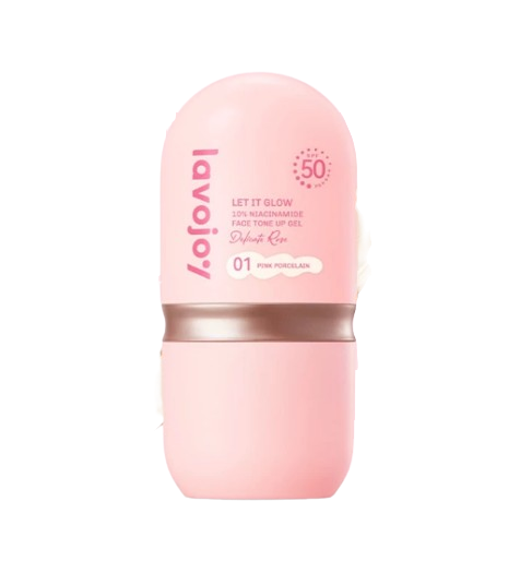 Let It Glow 10% Niacinamide Face Tone Up Gel Delicate Rose SPF 50 PA++++  1