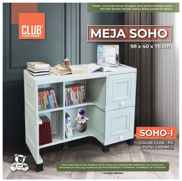 Club Plastic Furniture CLUB Meja SOHO (SOHO-I)