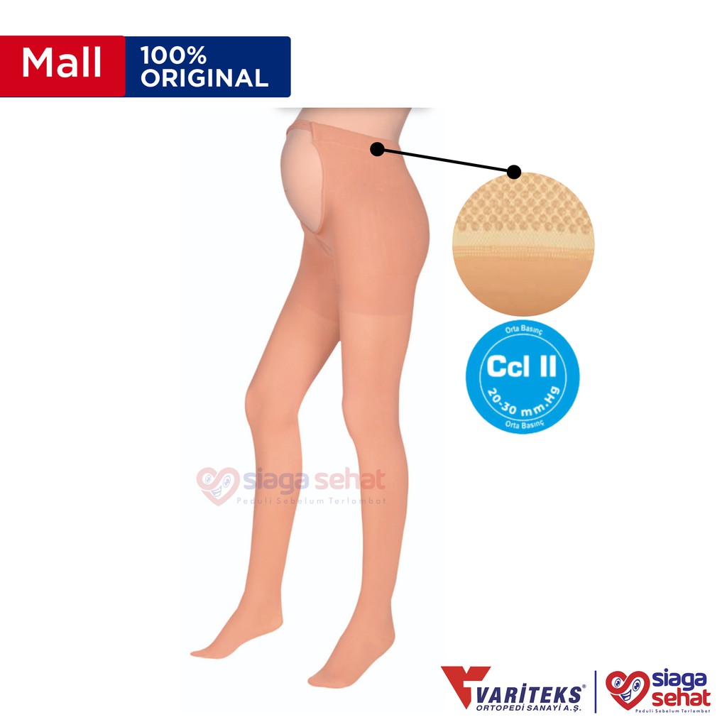 Variteks Ortopedi Sanayi A.Ş. Variteks Pregnancy Pantyhose Varicose Stocking Closed Toe 907