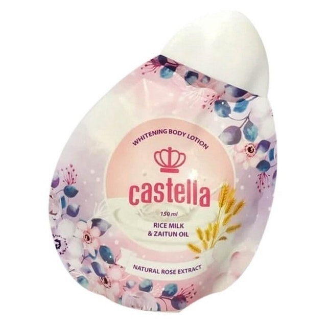 Castella Whitening Body Lotion Rice Milk & Zaitun Oil 