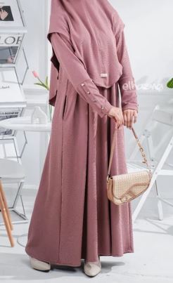 Elhasna Gamis Dress Knit Premium Jumbo
