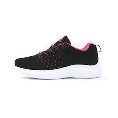 Kasogi Sepatu Liberty Hitam Fushia
