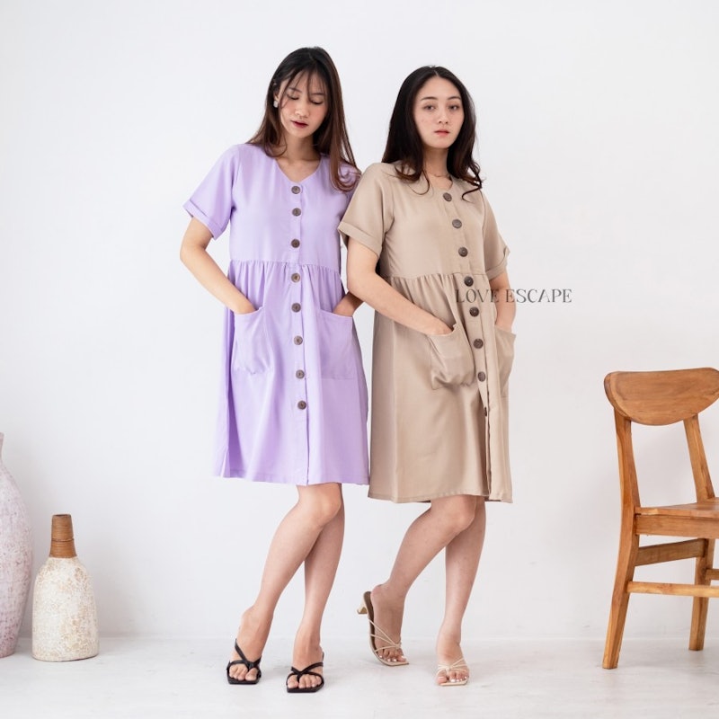 Button Midi Dress 3