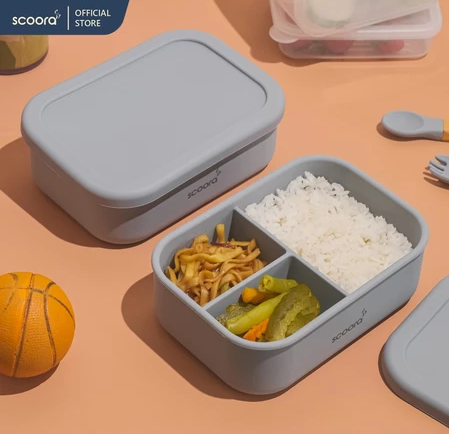 Scoora Bento Silicone Premium Lunch Box