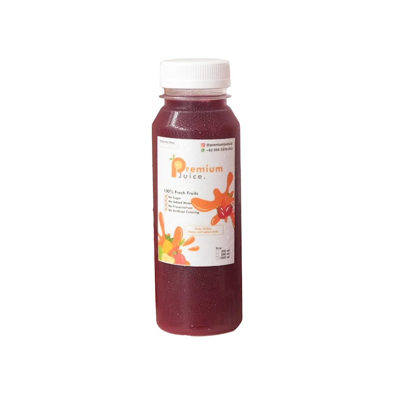 Premium Juice Pure Bit Mix Wortel Apel Cold Pressed Juice