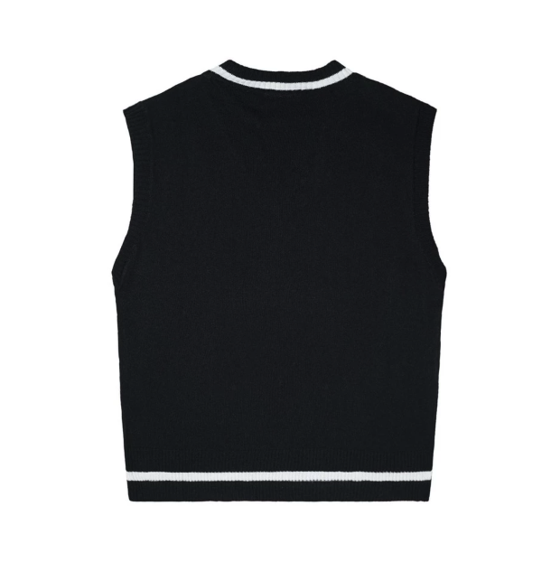Musim Panas Indonesia NRDN Sweater Clover Vest Knitwear Black 
