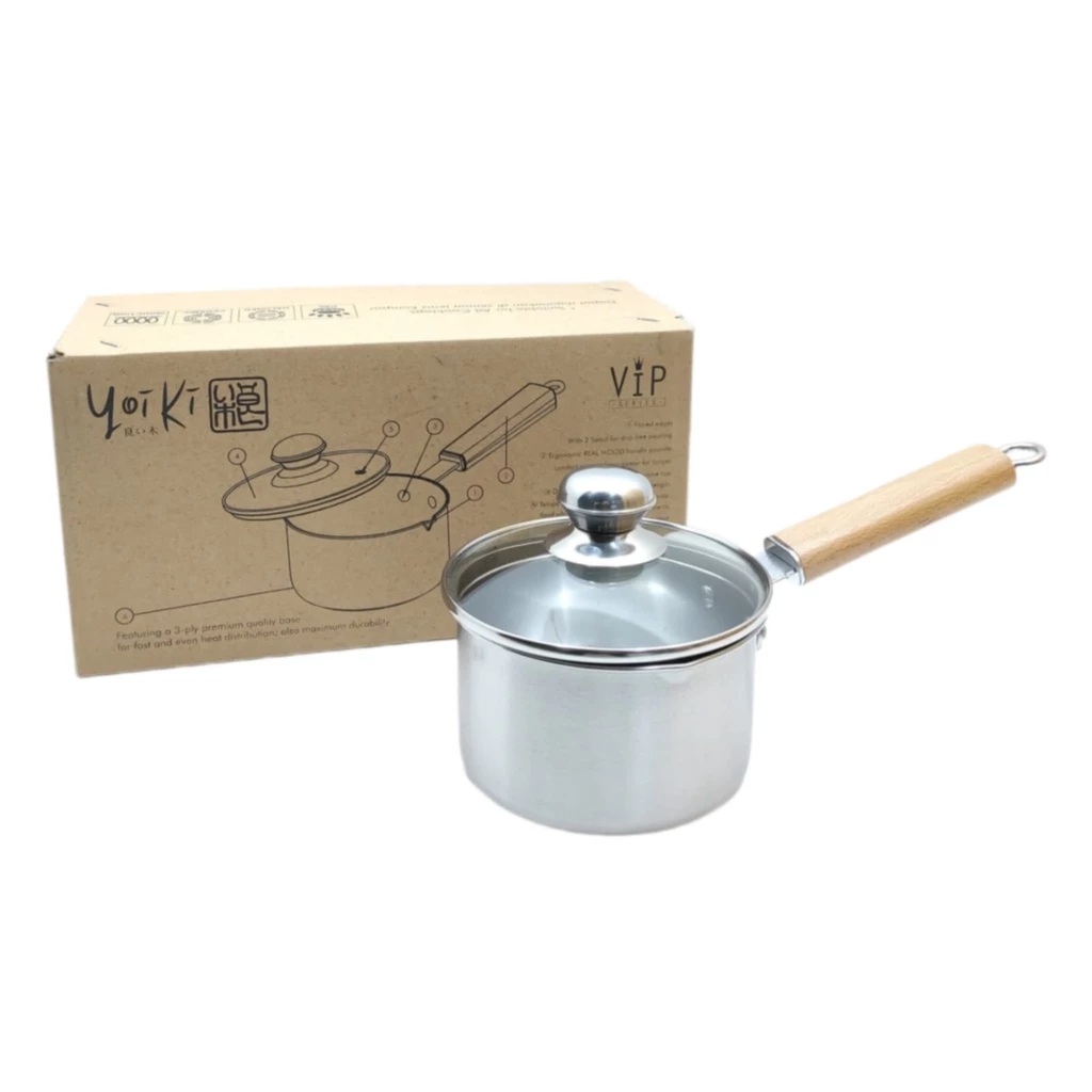  YOIKI Covered Milk Pan 14 cm