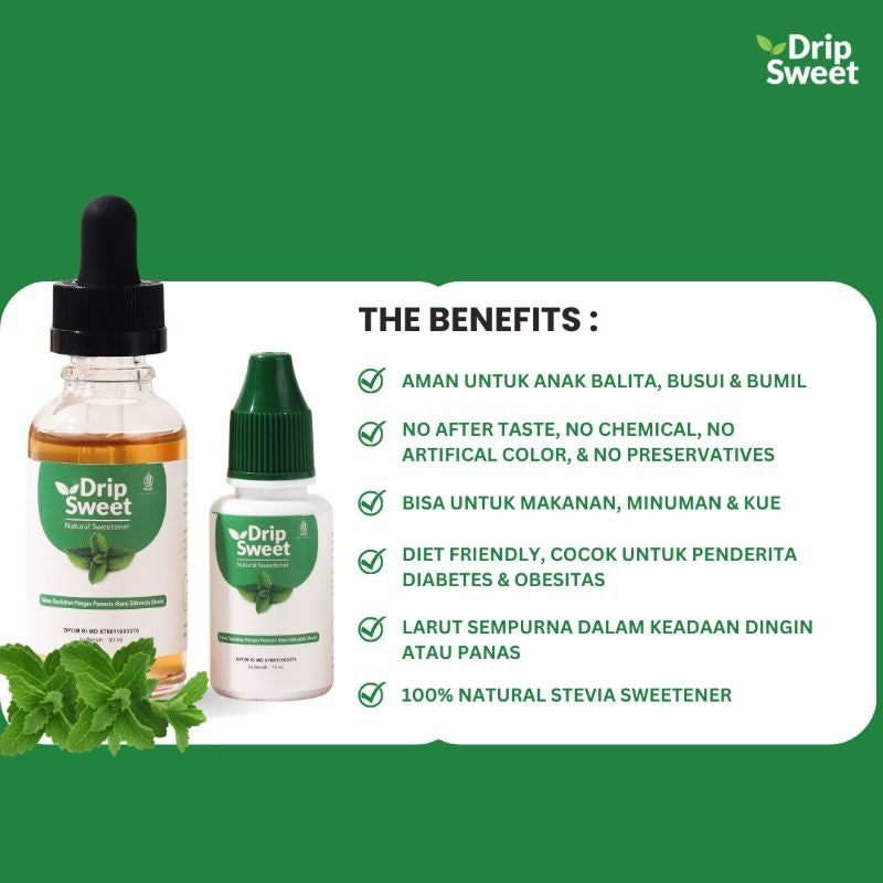DripSweet Gula Stevia Pemanis Alami Cair 3