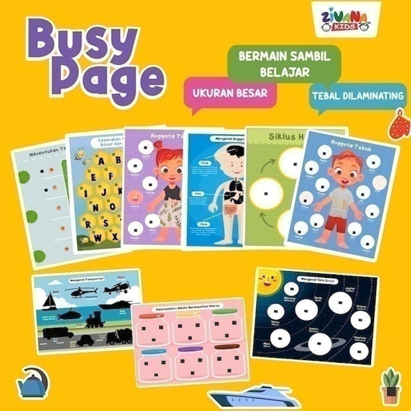 Busy Page Montessori Board Game 1