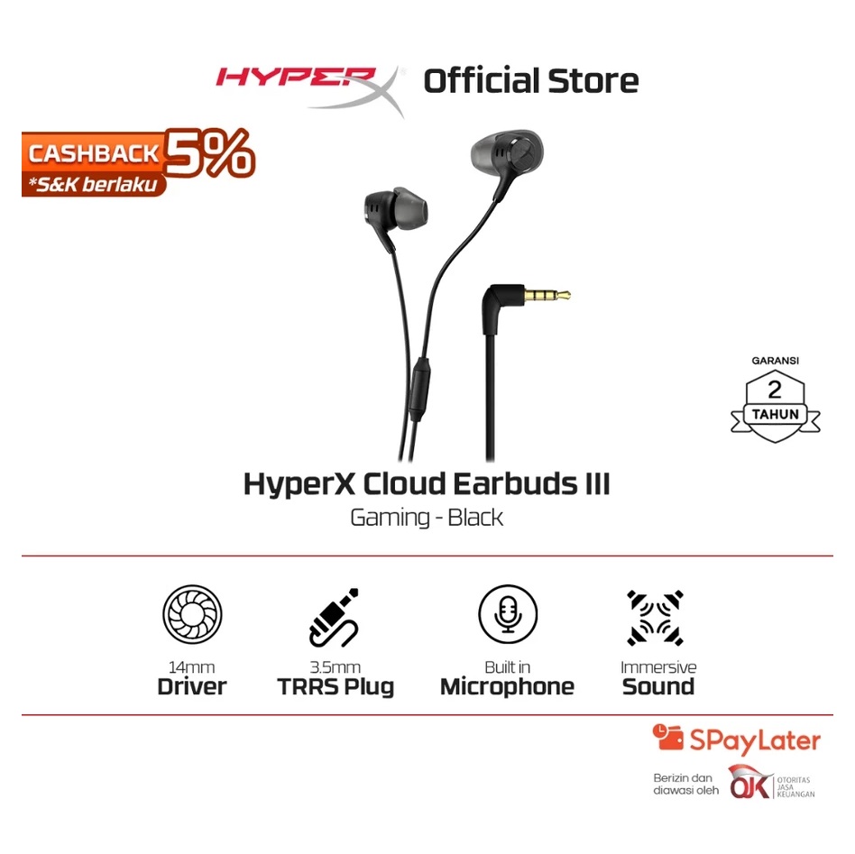 HP HyperX Cloud Earbuds III Gaming Wired