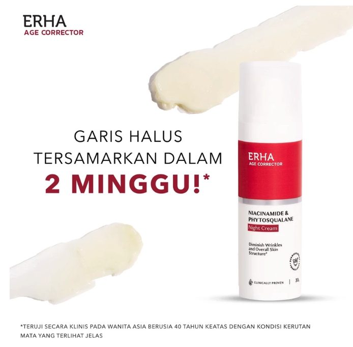 Erha Clinic Indonesia ERHA Age Corrector Niacinamide & Phytosqualane Night Cream