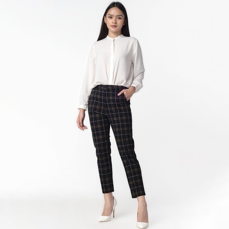 Tartan "Narae" Plaid Pants 1