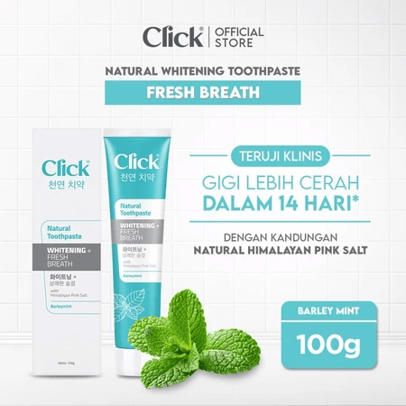 Kino Indonesia Click Natural Toothpaste Whitening + Fresh Breath 