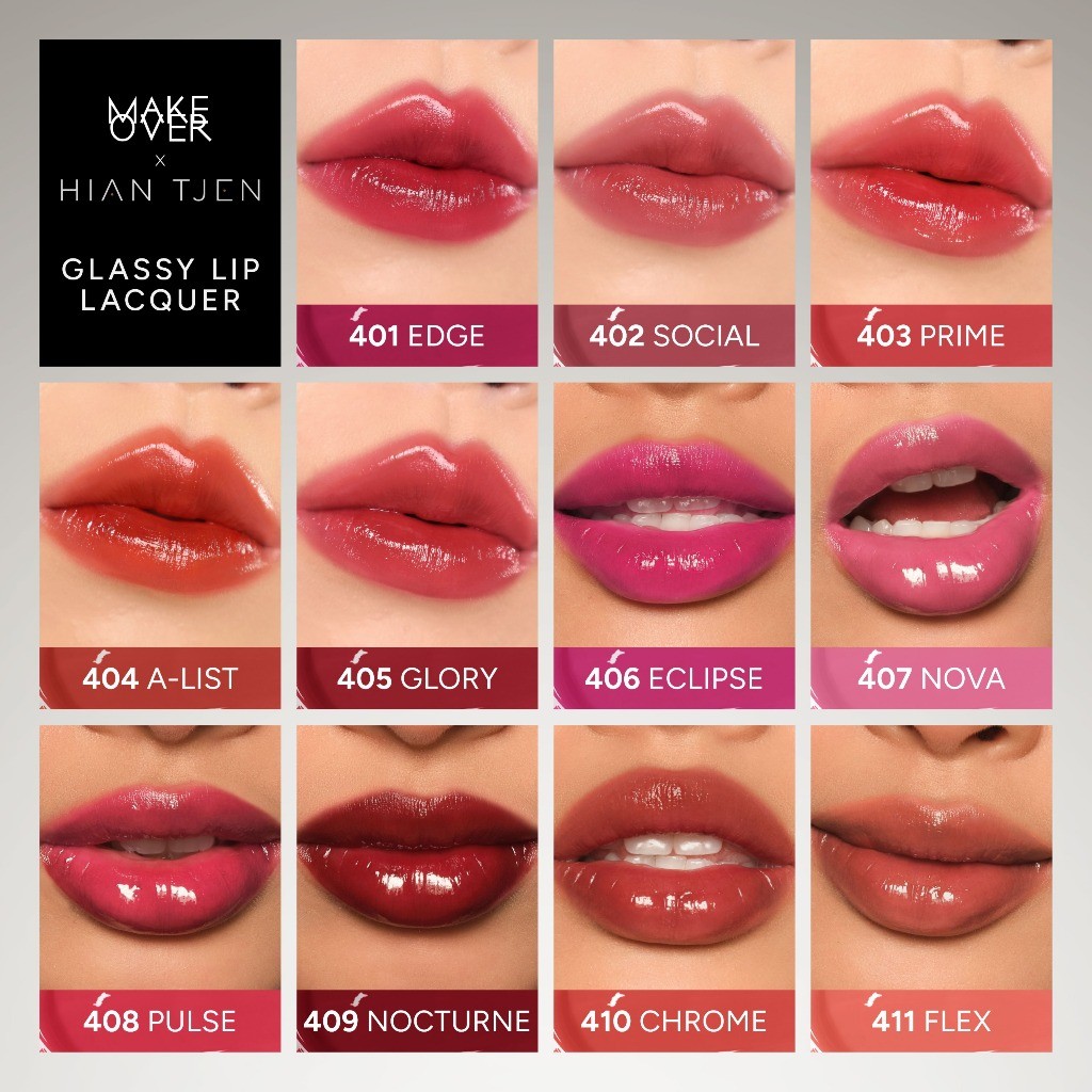 MAKE OVER Glassy Lip Lacquer X Hian Tjen 409 Nocturne