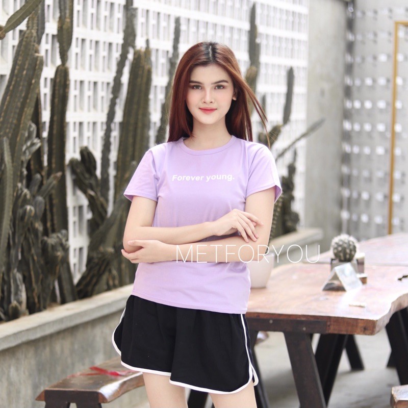 Kaos Wanita Oversize Katun - LILAC EDITION