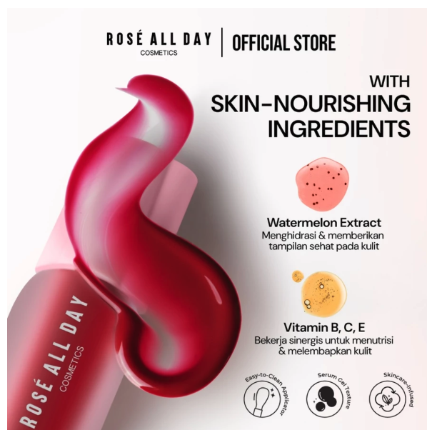 Rose Cosmetics International Rosé All Day Cheeky Flush Liquid Blush Summer Crush