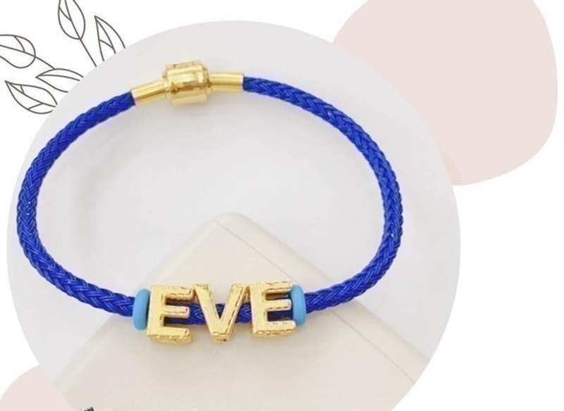 Gelang Tali Inisial Nama Emas 3