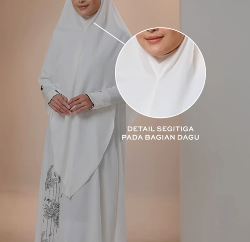Gerai Hawa Monochrome Bloom Edition Naureen Abaya Set