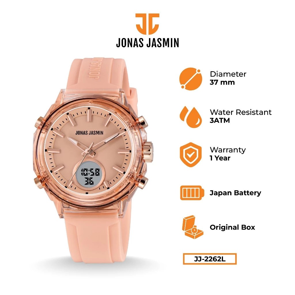 Jonas Jasmin Jam Tangan Analog Digital JJ-2262L