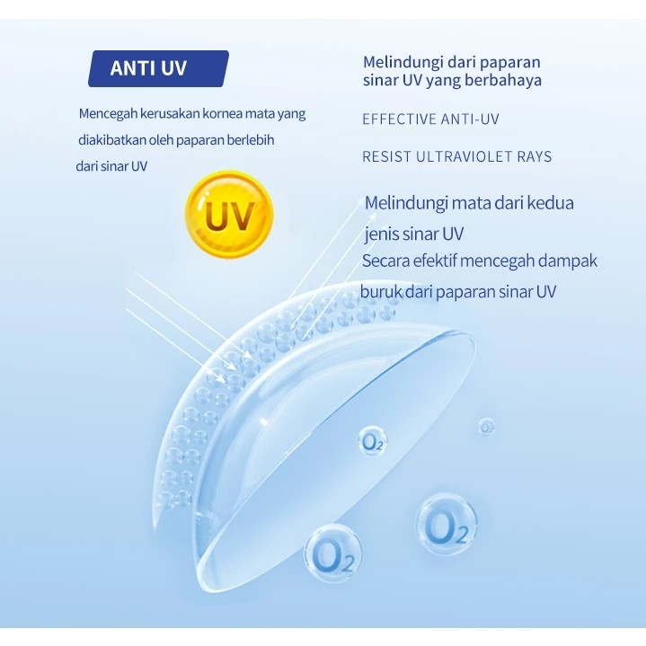 Iris Internasional Mysticeyes Softlens -2.00 Clear Lens