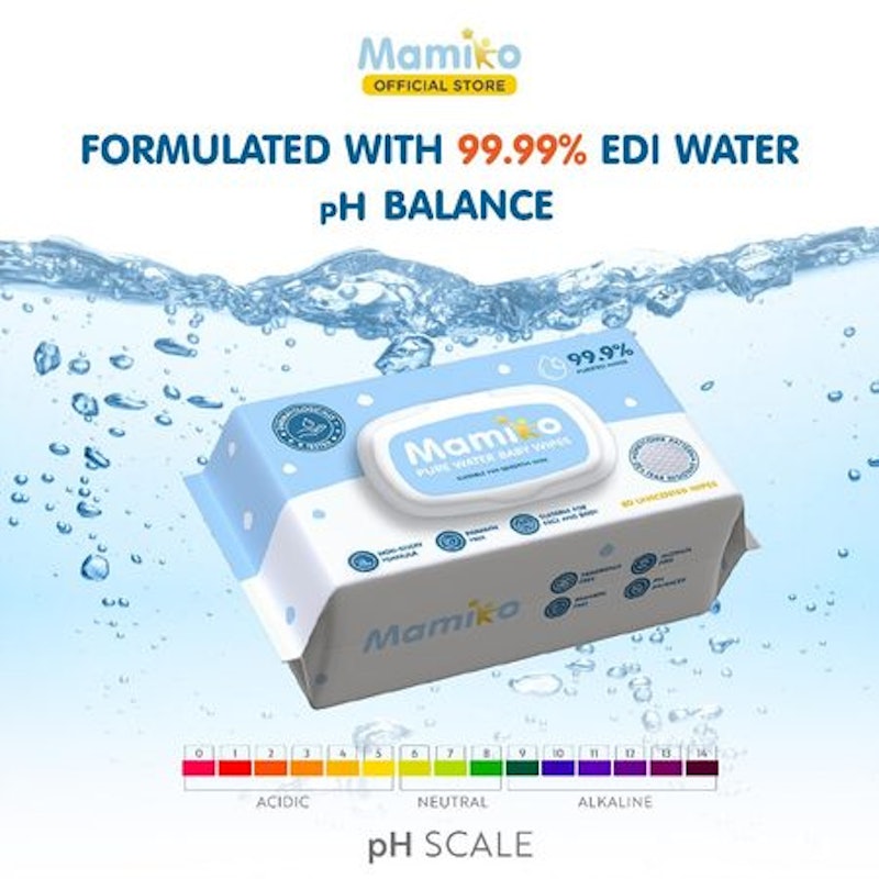Mamiko Pure Water Baby Wipes 3