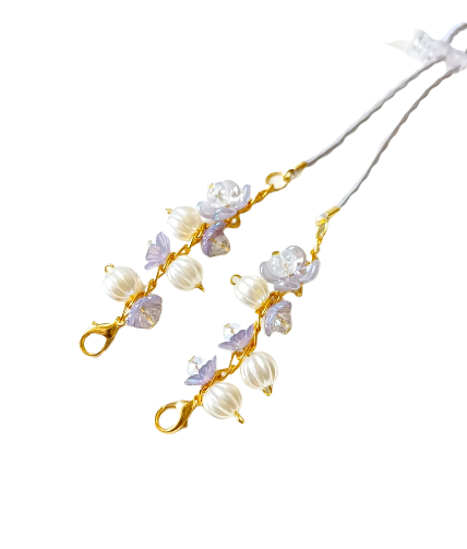 Nadeldza Strap Masker Hijab 2-in-1 - Aesthetic LiLy Gold Glam Series