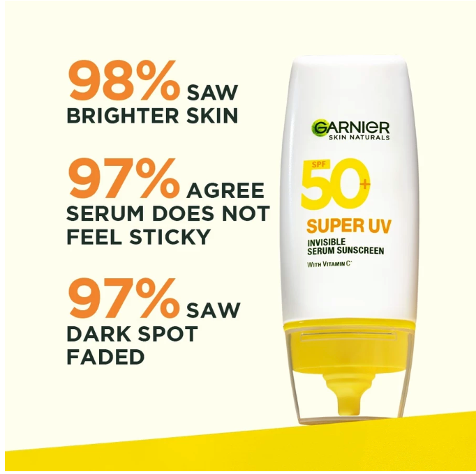 L’Oréal Garnier Super UV Invisible Serum Sunscreen SPF 50+ PA++++