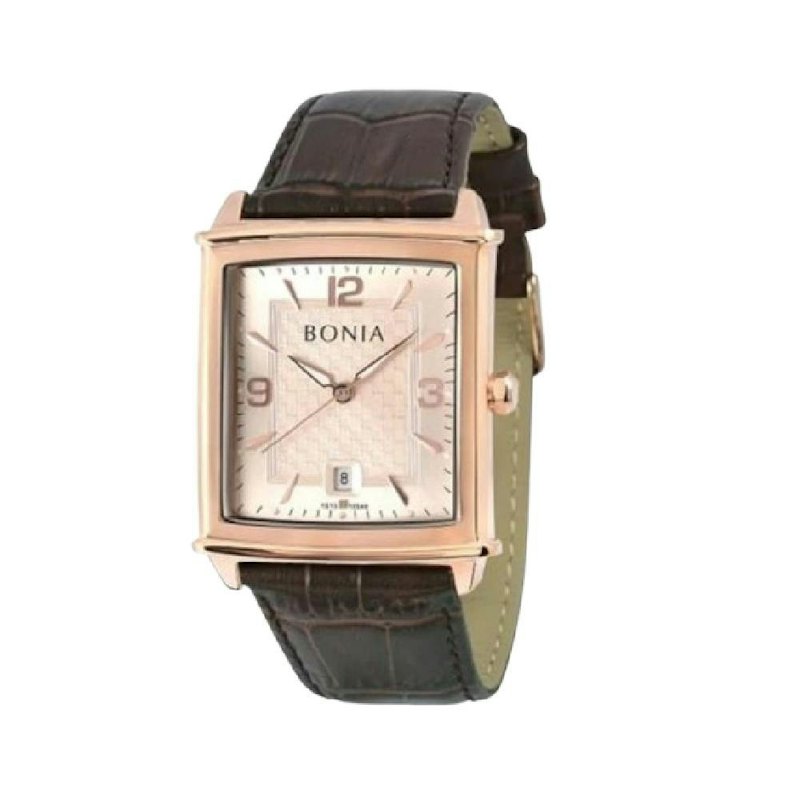 Bonia Tank Champ Dial Leather Strap Analog 1