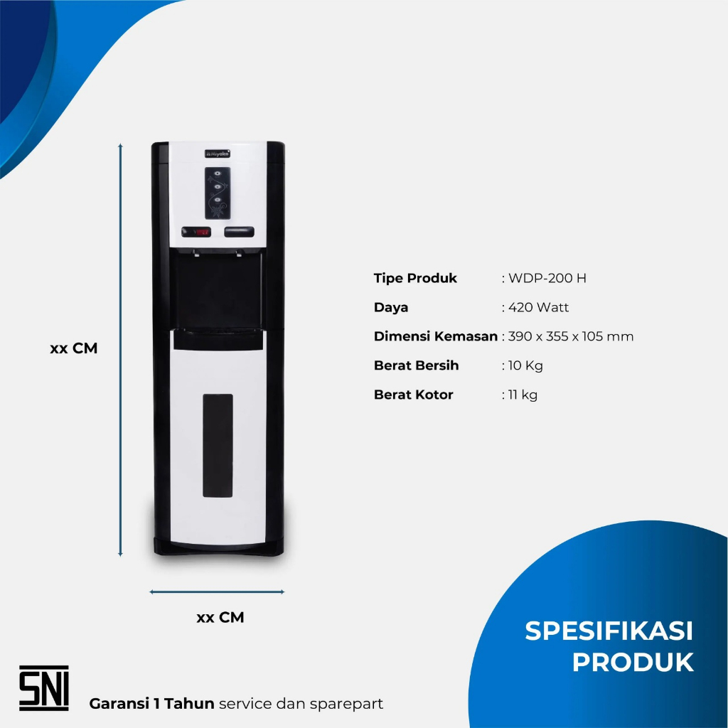 Kencana Gemilang Miyako Dispenser Galon Bawah  WDP-300