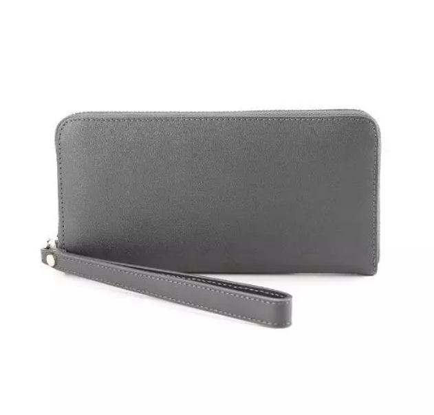 Hush Puppies Bonnie Long Zip Wallet Dark Grey 1