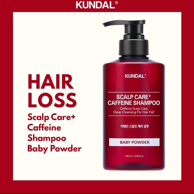 KUNDAL Hair Loss Relef Shampoo Intensive Scalp Care with Caffeine 5